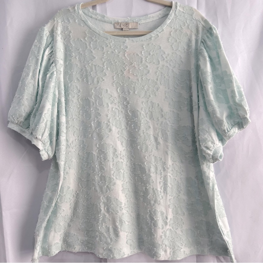 Ann Taylor Loft Green Top 24 26 NWTS